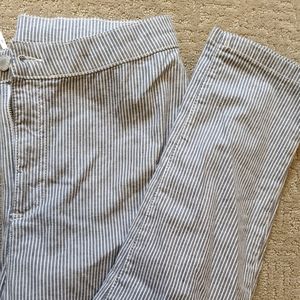 Free people skinny leg striped pants sz 32